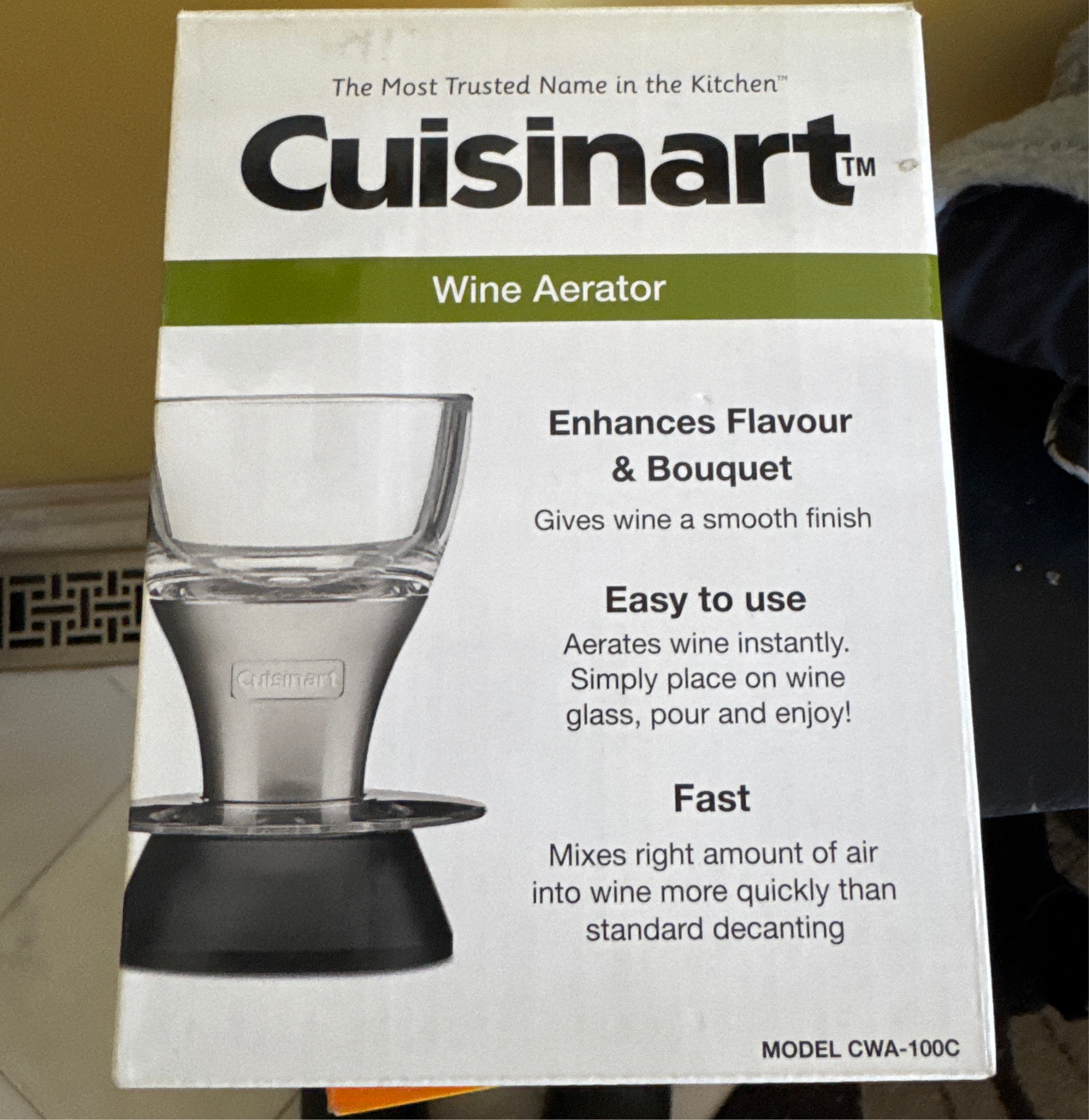 NEW CUISINART CWA-100C WINE AERATOR NEW 1YMW CWA100C ST-CU-SAWA-CWA100C