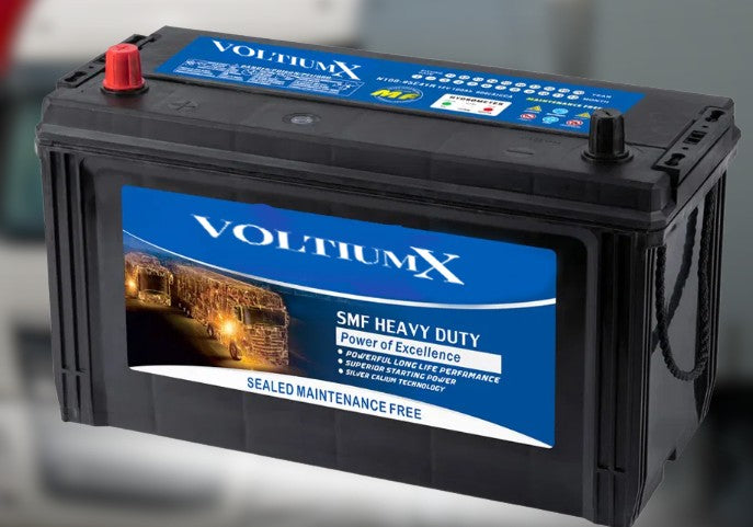 VoltiumX N100-95E41R 12V 100Ah Lead Acid SMF Battery | Heavy-Duty Truck & Trailer Power Solution