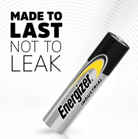 ENERGIZER AAA-4 INDUSTRIAL BATTERY (𝐂𝐀𝐒𝐄 𝐎𝐅 𝟔) [EXP: 2034] SOLD BY INNER CASE