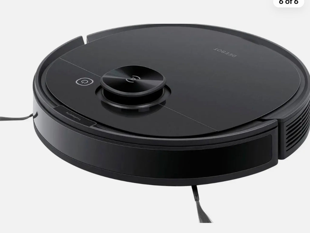 This box contains the ECOVACS DEEBOT 10+, an all-in-one robot vacuum and mop designed for automated home cleaning.