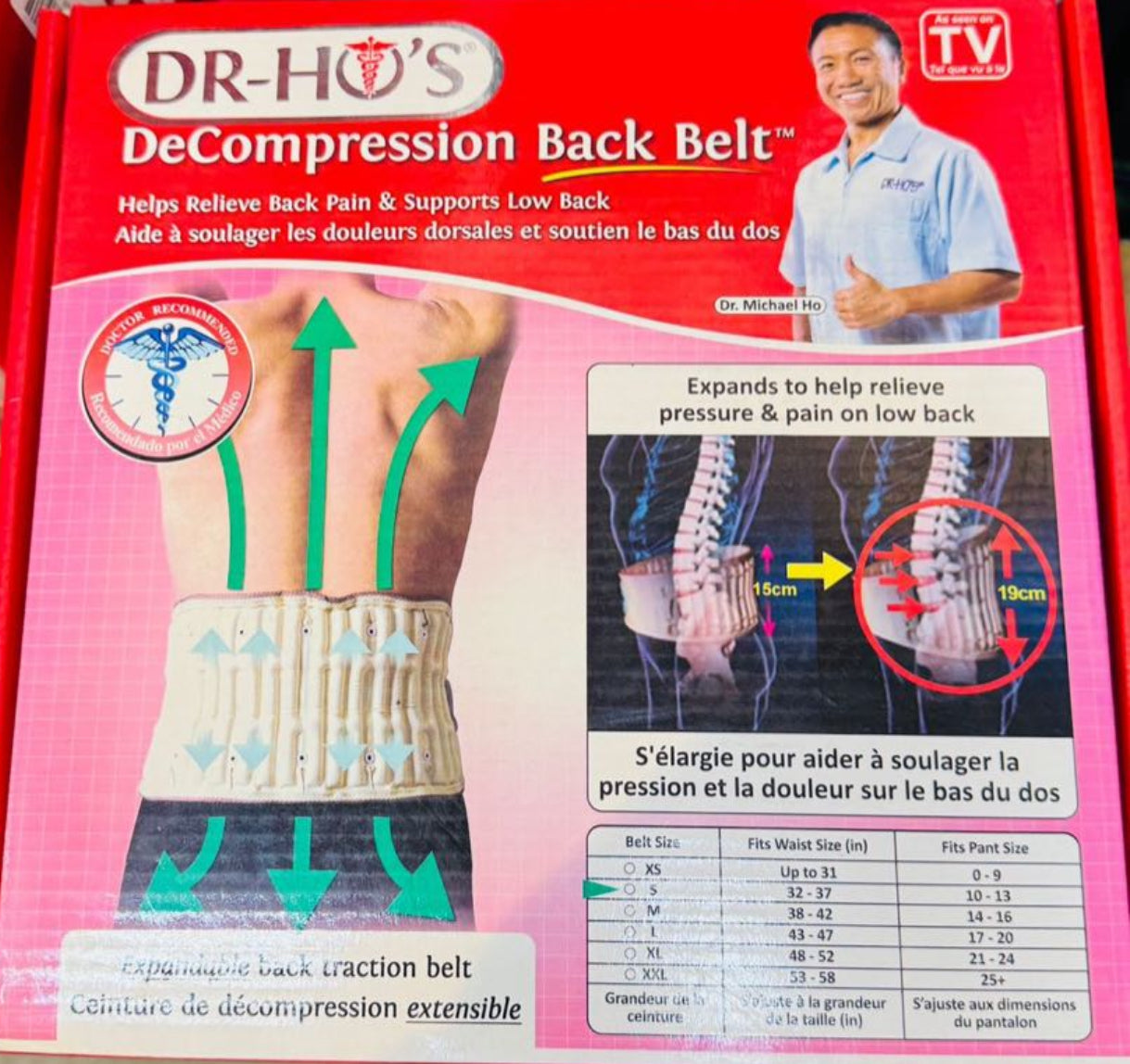 New DR-HO’S 2-in-1 Decompression Back Belt, a medical device.