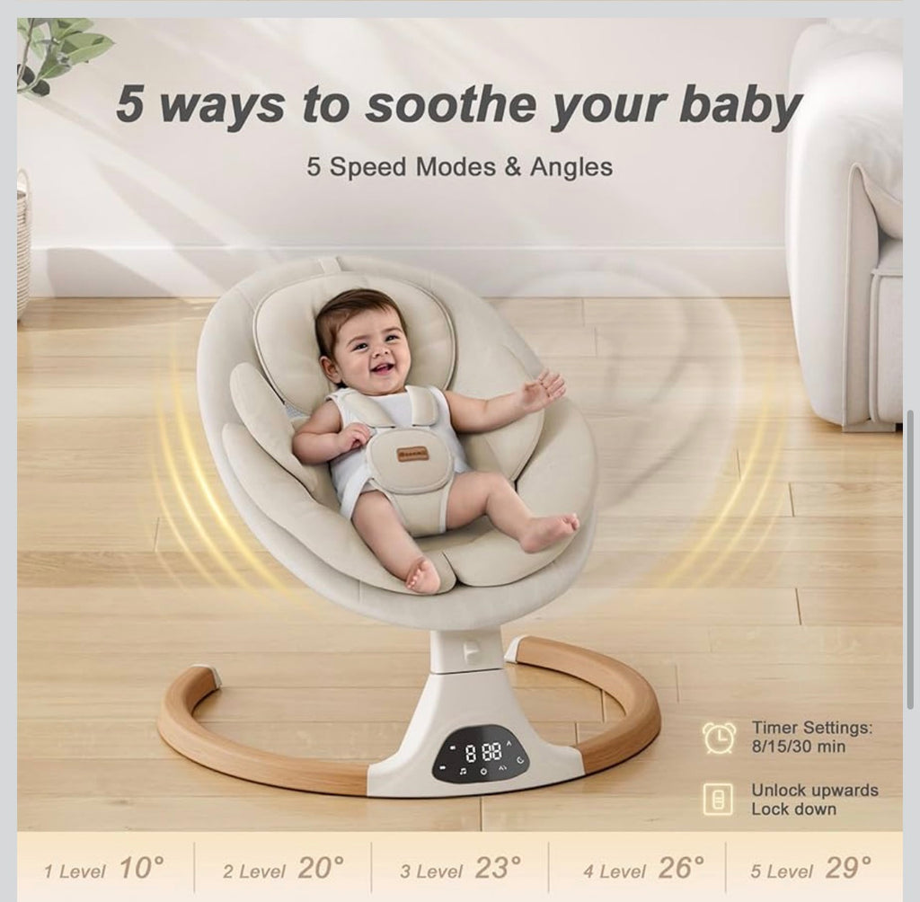 Baby Swings for Infants, Monamii Baby Swing, Bluetooth