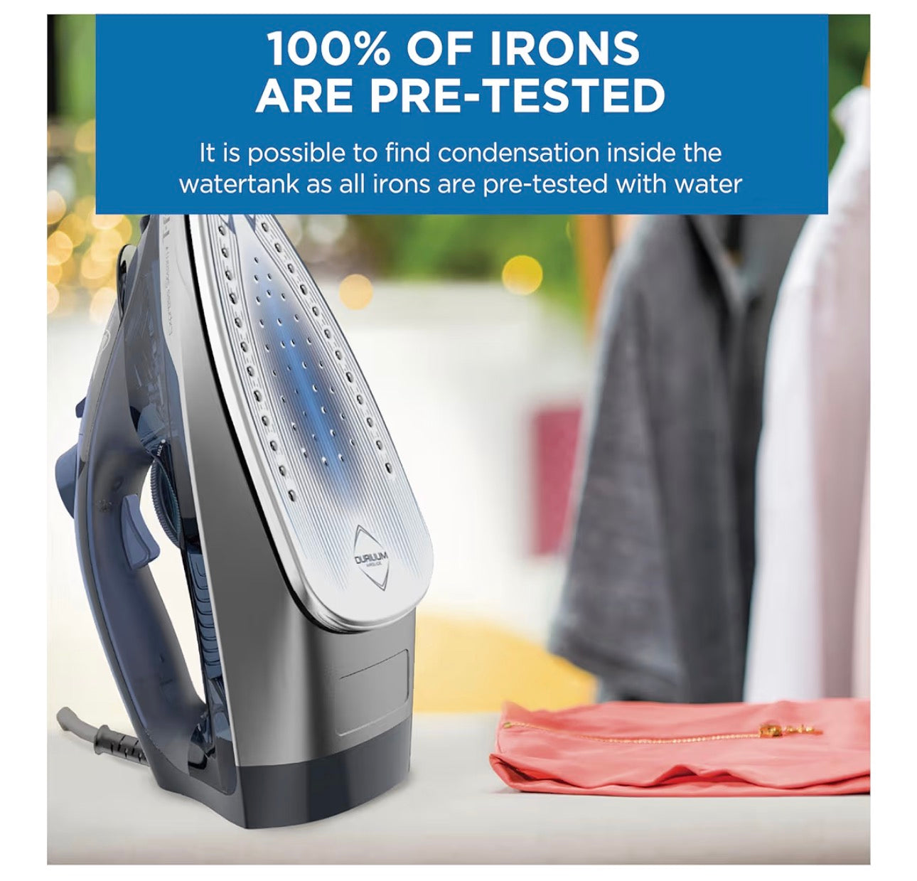 Brand New 10 unitsT-Fal Express Steam Garment Iron, Blue, Fast results, Powerful Steam Boost, 5 settings, Safety Auto-off