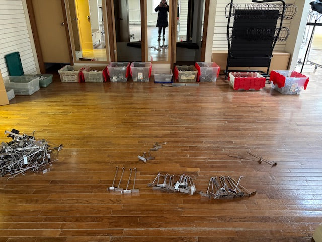 Almost new Shelving, Racking, Fixtures, Slatwall hooks - TAKE ALL