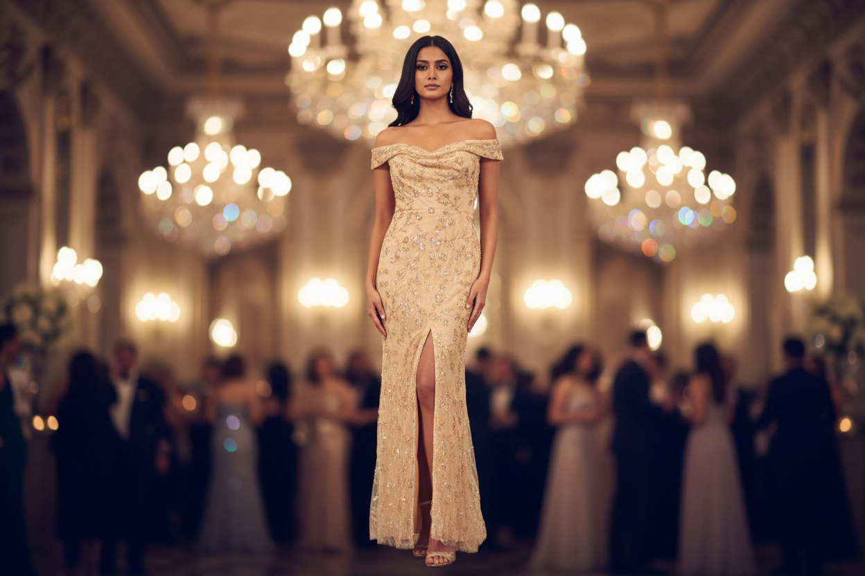 BRAND NEW PARTY WEAR DRESSES AT $9 CAD/5600 UNITS MIXED  SIZES FOB GTA, ONTARIO CANADA