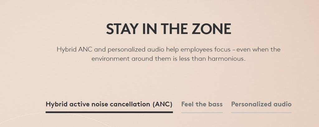 Zone Wireless 2 ES for Business -AI-powered headset for two-way noise-free calls