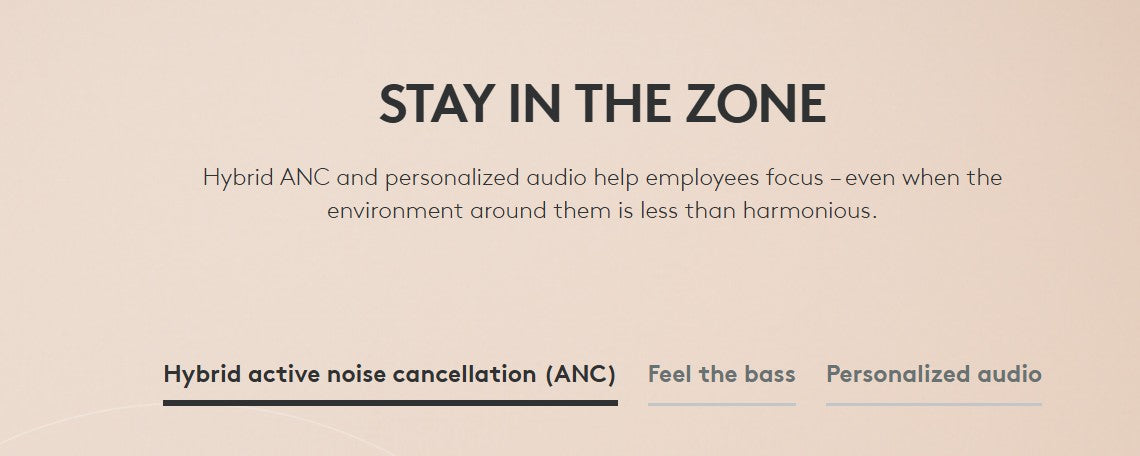 Zone Wireless 2 ES for Business -AI-powered headset for two-way noise-free calls