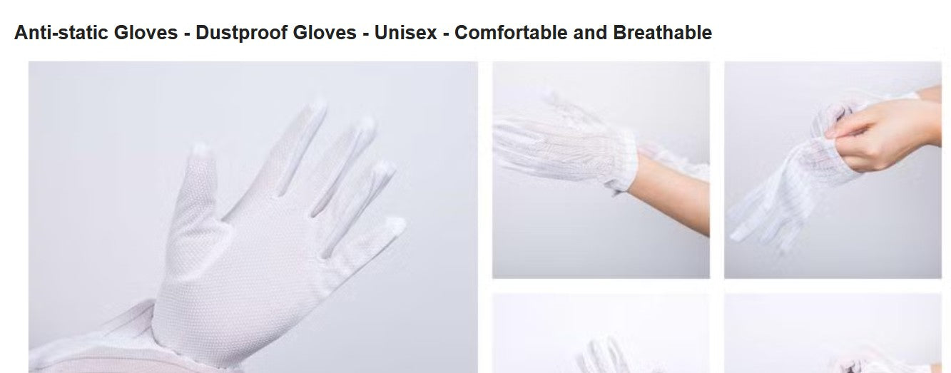 Mens PPE Carbon Fiber Anti-Static Lab Protective Gloves – Bulk B2B Safety Supply