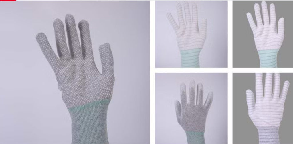 Lady White Anti-Slip Sterile Safety Gloves – Non-Static B2B Manufacturing Supply