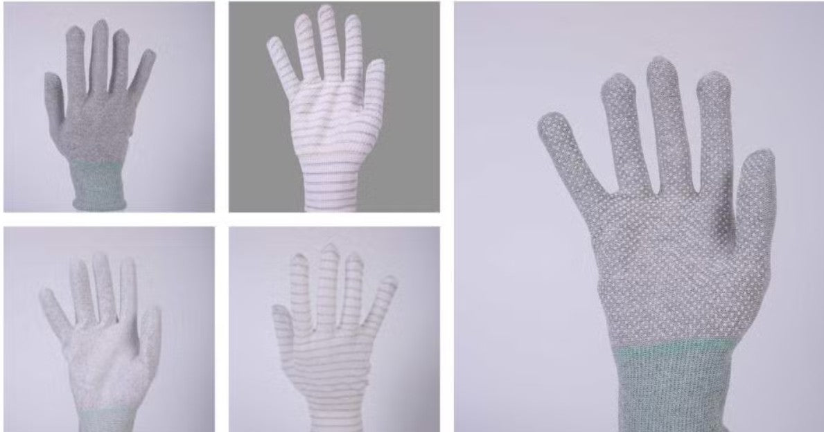 Lady White Anti-Slip Sterile Safety Gloves – Non-Static B2B Manufacturing Supply