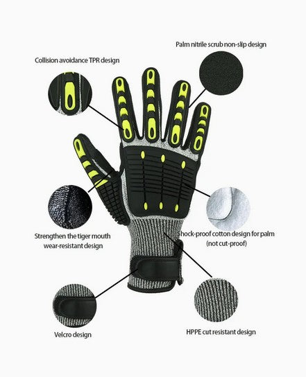 Cut Resistant Nitrile Dipped Safety Gloves – Bulk MOQ 1000+ | 4.9★ Rated by B2B Buyers Rated by 35 B2B Buyers in India, South Africa, Brazil & Dubaies for Bulk Orders (MOQ 1000+) | Trusted by B2B Companies in India, South Africa, Brazil & Dubai