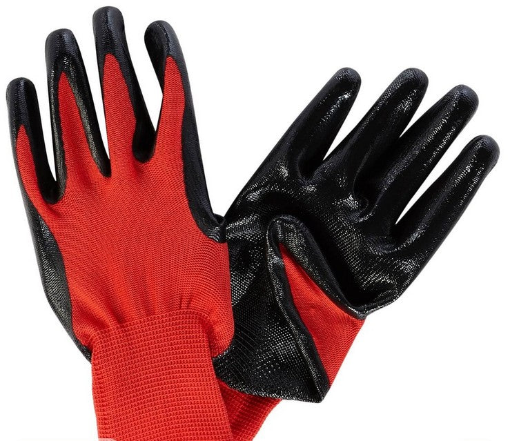 Durable Nitrile Coated Polyester Work Gloves – Heavy-Duty Grip, Machinery Safety, B2B Industrial Gloves | VoltiumX Breathable PU Coated