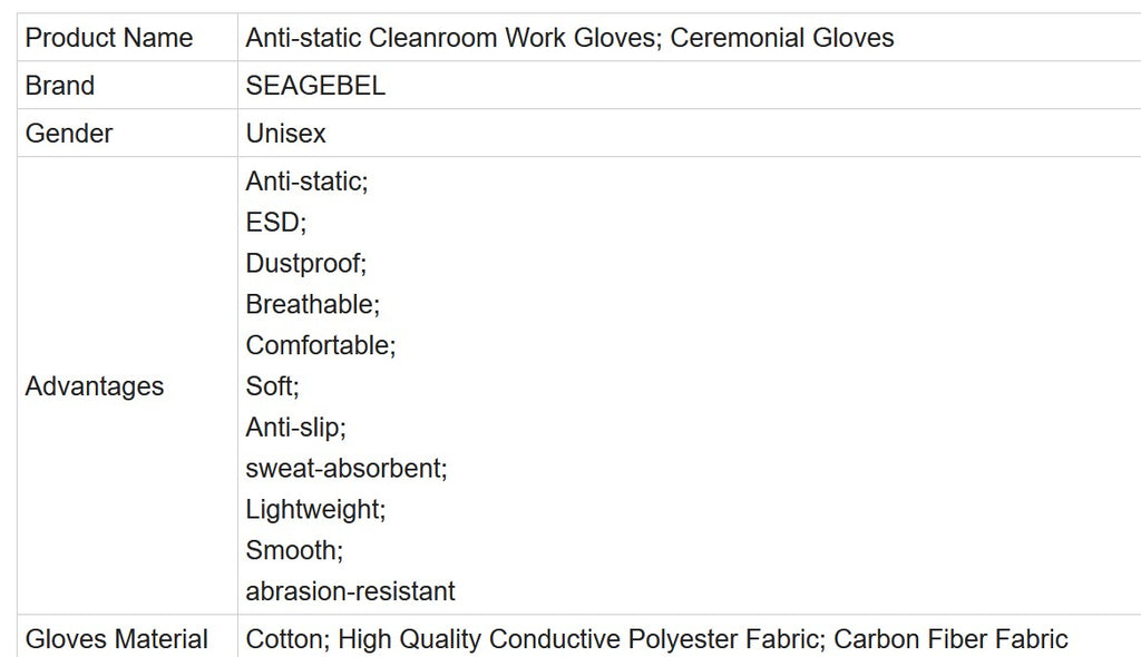 Mens PPE Carbon Fiber Anti-Static Lab Protective Gloves – Bulk B2B Safety Supply