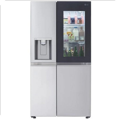 LG 36 Inch 27.1 cu. ft. InstaView Standard-Depth Side-by-Side Refrigerator, Stainless Steel - LRSOS2706S