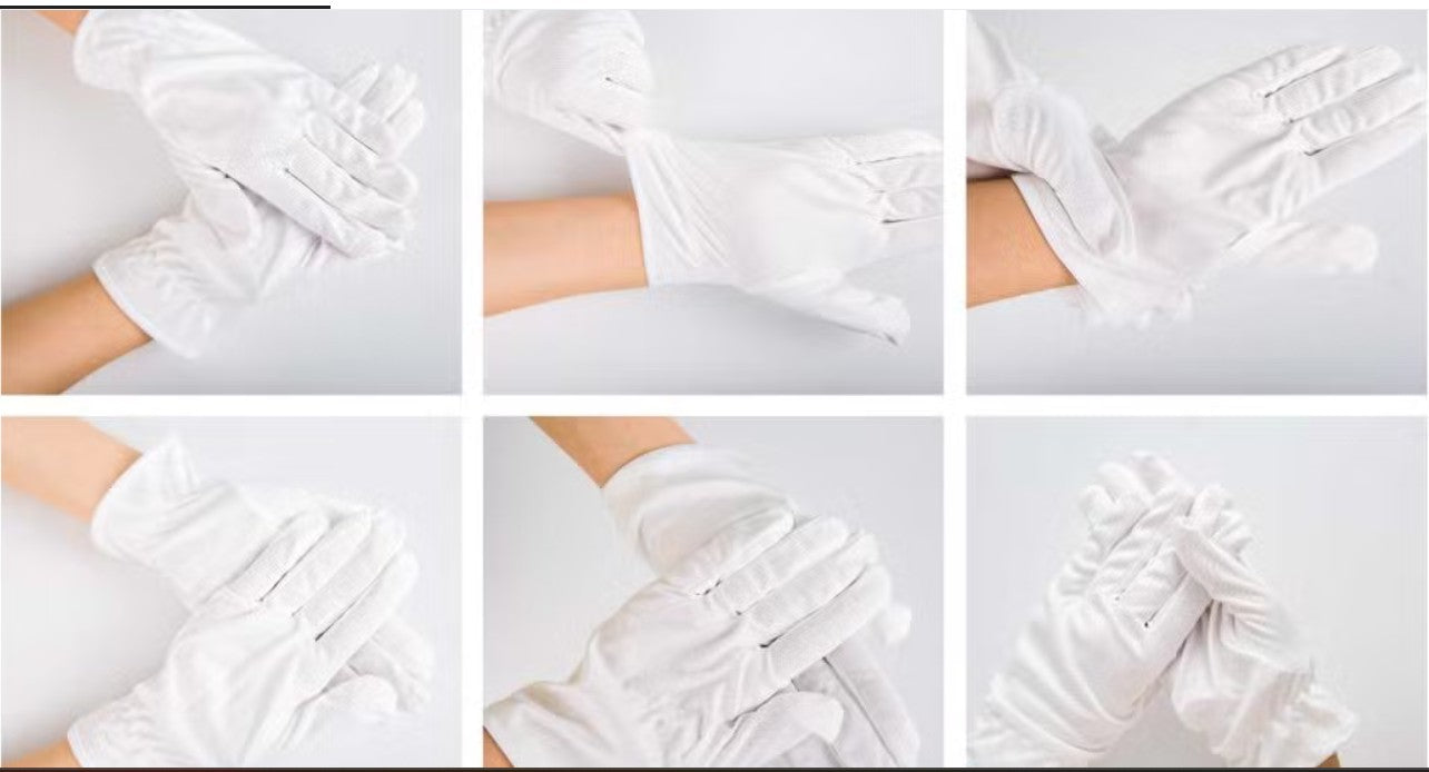 Lady White Anti-Slip Sterile Safety Gloves – Non-Static B2B Manufacturing Supply
