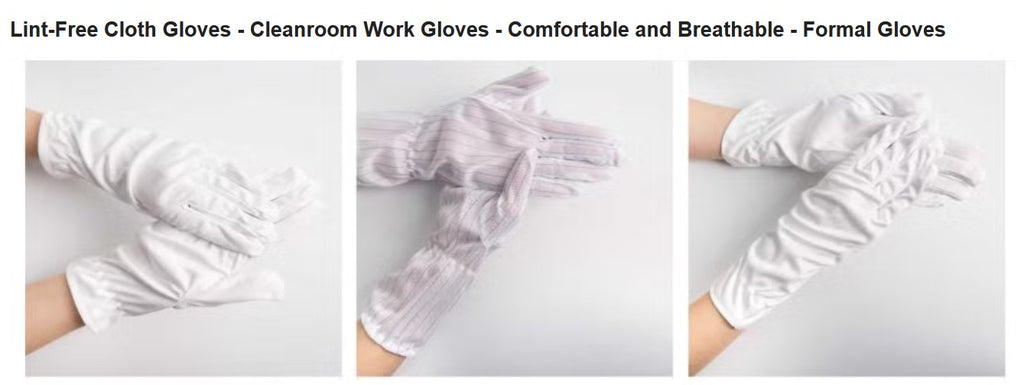 Lady White Anti-Slip Sterile Safety Gloves – Non-Static B2B Manufacturing Supply