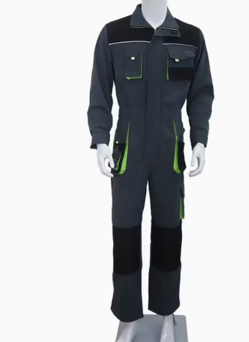 Men’s Industrial Work Coverall Uniform | Chemical, Oil & Gas Safety Workwear | OEM & ODM Supplier | Cotton/Polyester | Reflective & Multi-Pocket Options