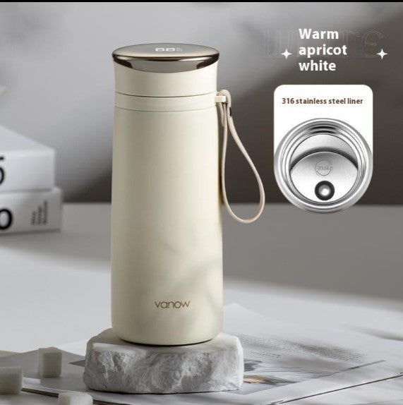 Vanow Smart Insulation Cup – Large Capacity Stainless Steel Inner Pot, Temperature Display